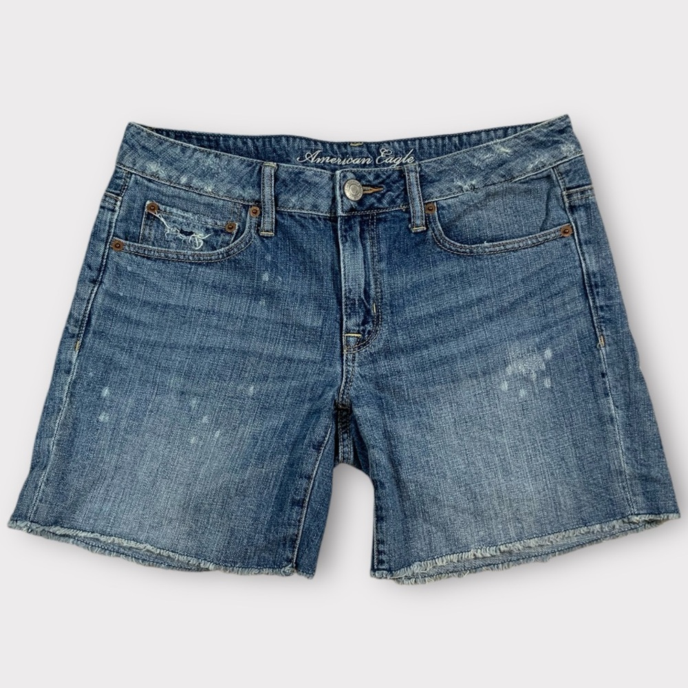 Women’s American Eagle 360 Super Stretch High Rise Denim Shortie Size 6